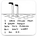 David Shrigley Coaster - Pudding