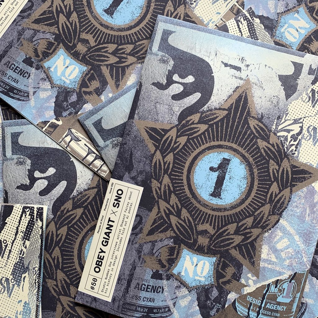 Posterzine, Issue 50 | OBEY GIANT x SNO