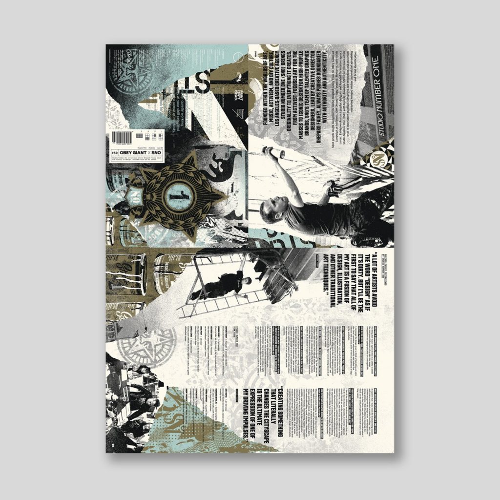 Posterzine, Issue 50 | OBEY GIANT x SNO