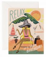 Rifle Paper Co. - Relax Birthday (Card + Envelope)