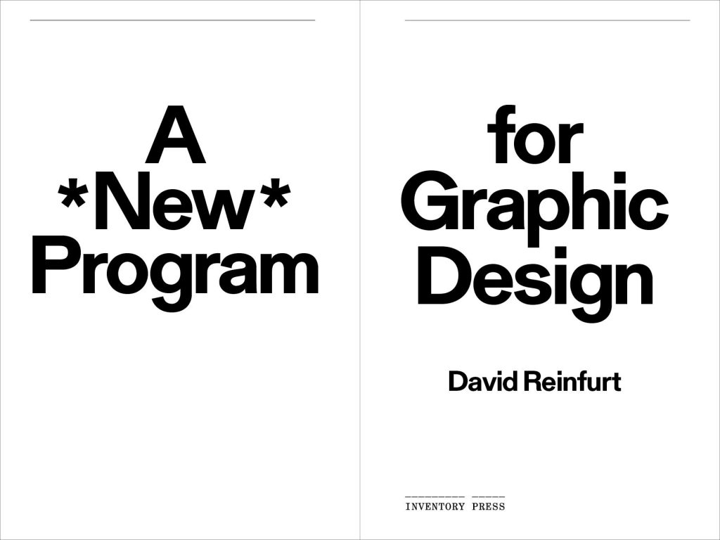 A New Program for Graphic Design