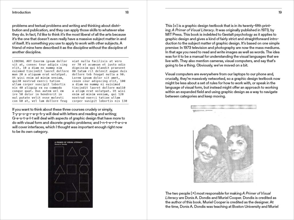 A New Program for Graphic Design