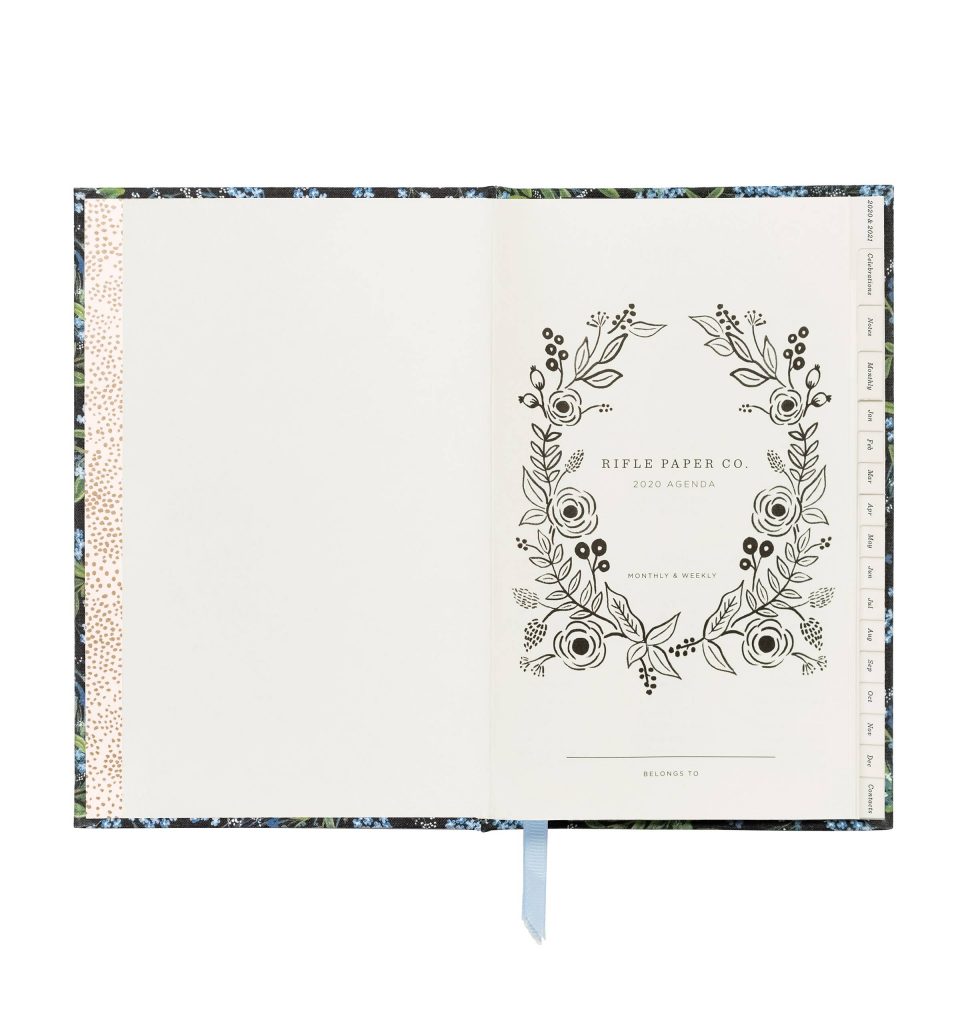 Rifle Paper Co. – 2020 Cornflower Hard Cover Agenda