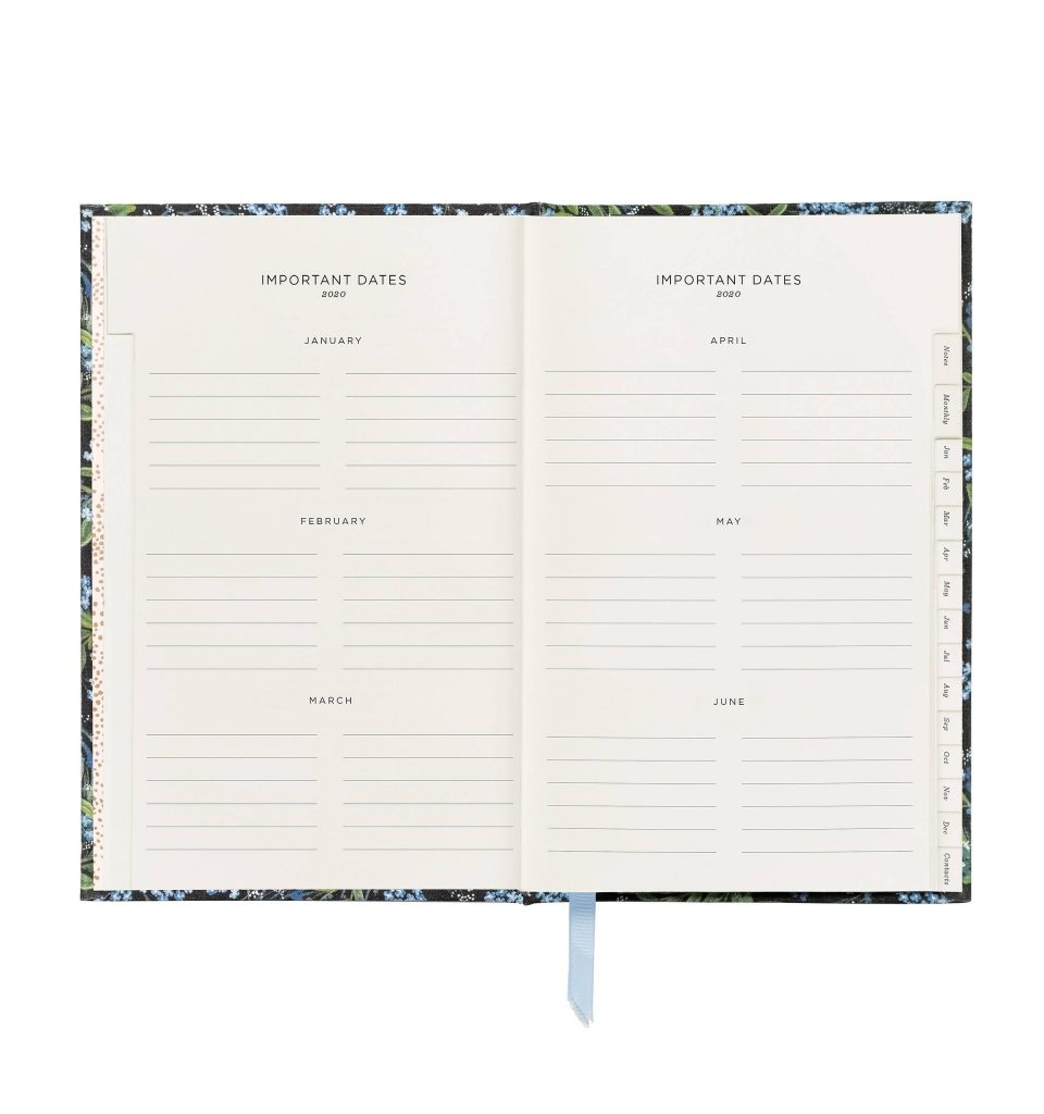 Rifle Paper Co. – 2020 Cornflower Hard Cover Agenda