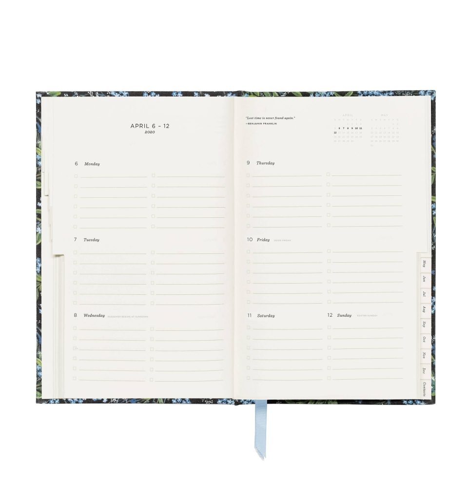 Rifle Paper Co. – 2020 Cornflower Hard Cover Agenda