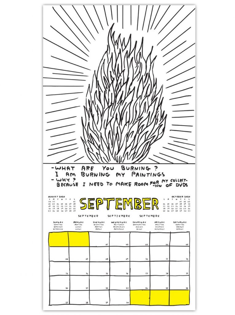David Shrigley 2020 Calendar