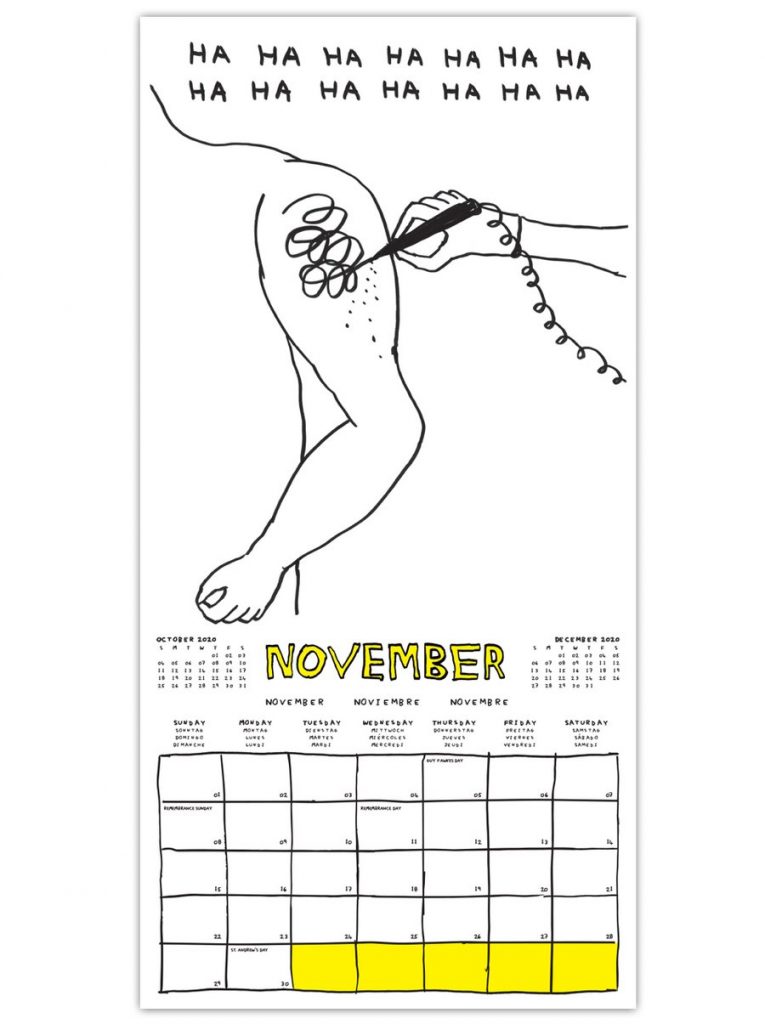 David Shrigley 2020 Calendar