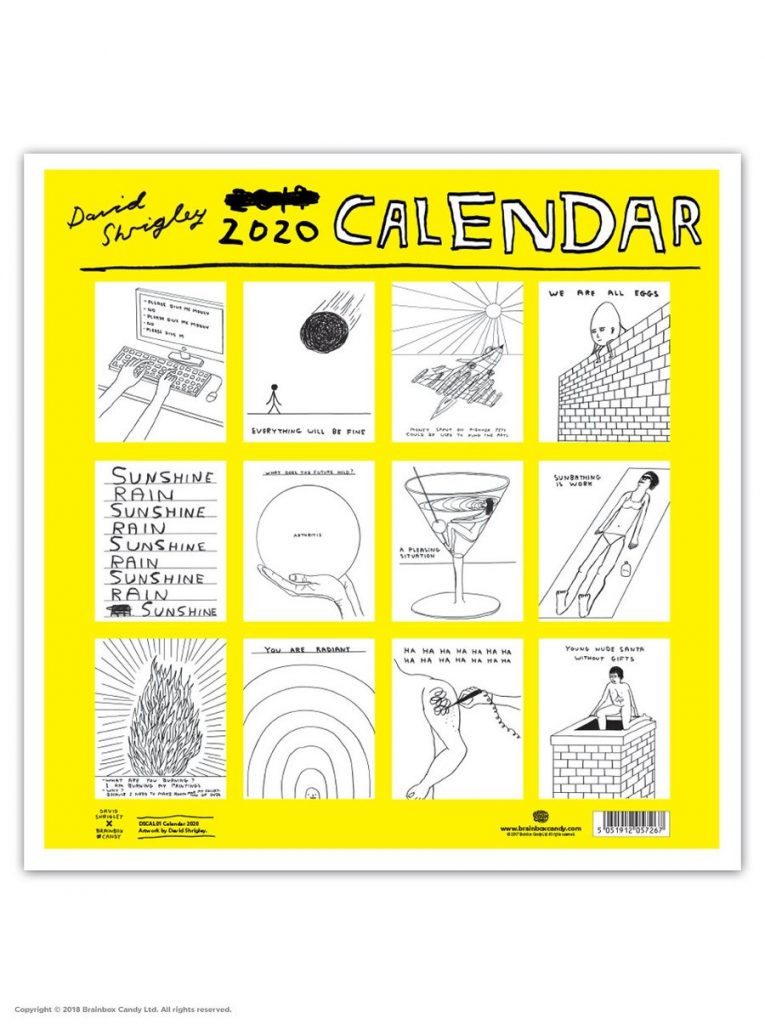 David Shrigley 2020 Calendar