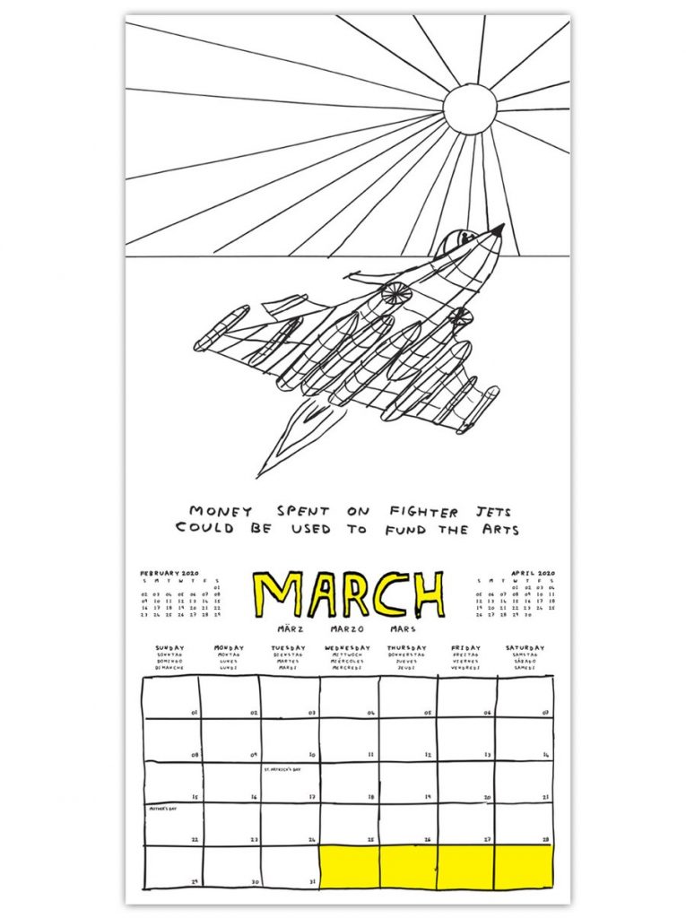 David Shrigley 2020 Calendar