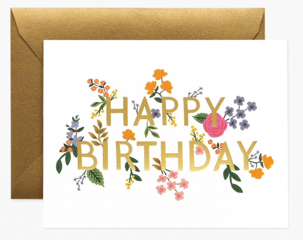 Rifle Paper Co.  – Wild Rose Birthday (Card + Envelope)