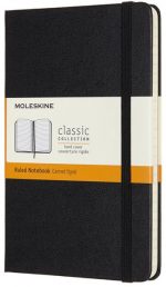 Moleskine Classic Notebook (Medium, Ruled, Black, Hardcover)