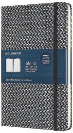 Moleskine Limited Collection Blend Textile Notebook (Large, Ruled, Black, Hardcover)
