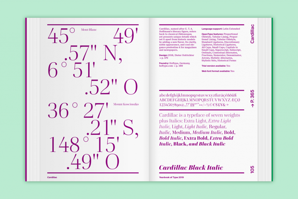 Yearbook of Type 2019/20 (Slanted)