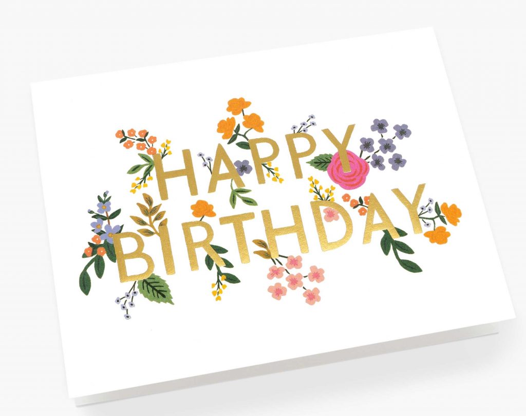 Rifle Paper Co.  – Wild Rose Birthday (Card + Envelope)