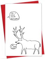 David Shrigley Christmas Card - Antlers Xmas