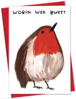 David Shrigley Christmas Card - Wobin Wed Bwest