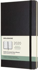 Moleskine Classic 12 Month 2020 Weekly Planner, Horizontal, Hard Cover, Large