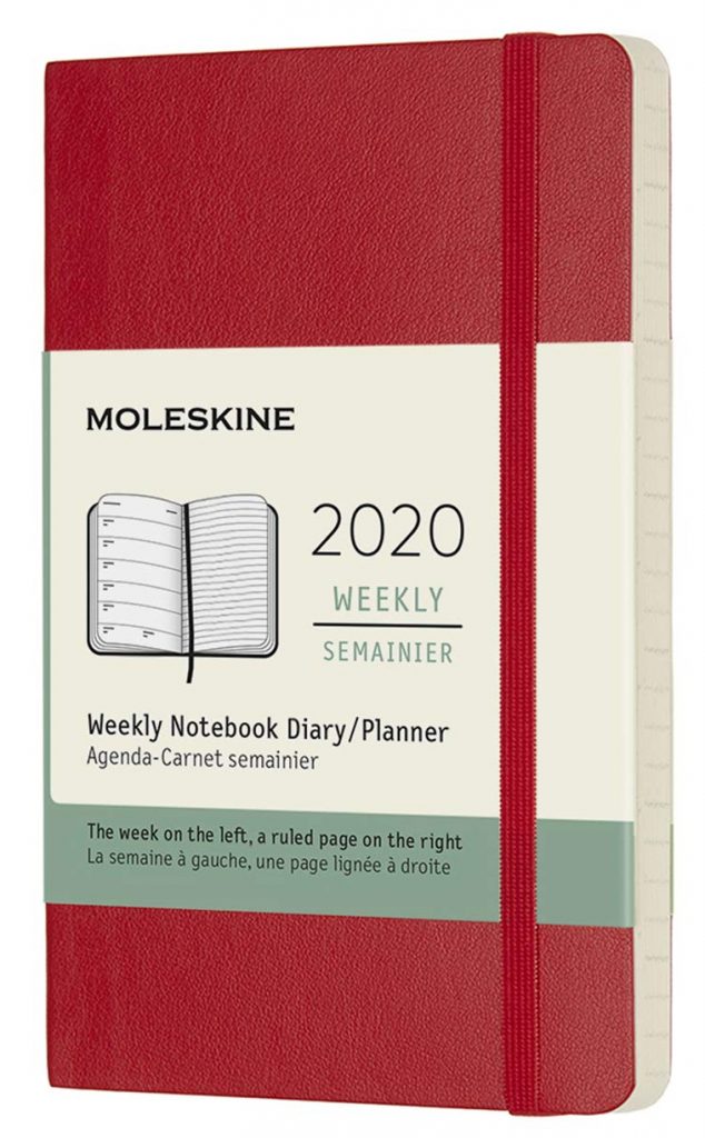 Moleskine Classic 2020 Weekly Planner (Soft Cover, Pocket, Scarl