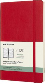 Moleskine Classic 2020 Weekly Planner (Soft Cover, Large, Horizontal, Scarlet Red)