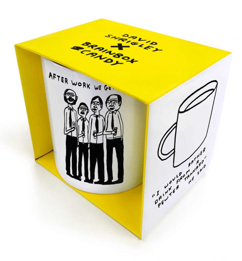 David Shrigley Boxed Mug – After Work We Get Drunk
