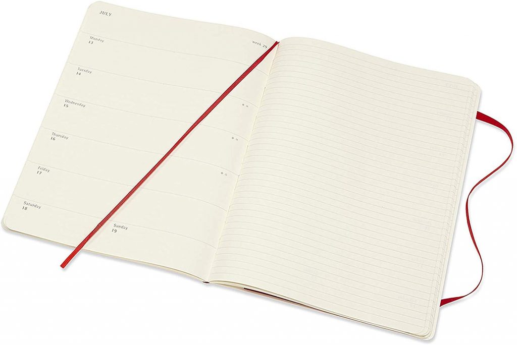 Moleskine Classic 2020 Weekly Planner (Soft Cover, XL, Scarlet R