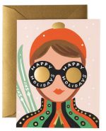 Rifle Paper Co. - Ski Girl (Card + Envelope)