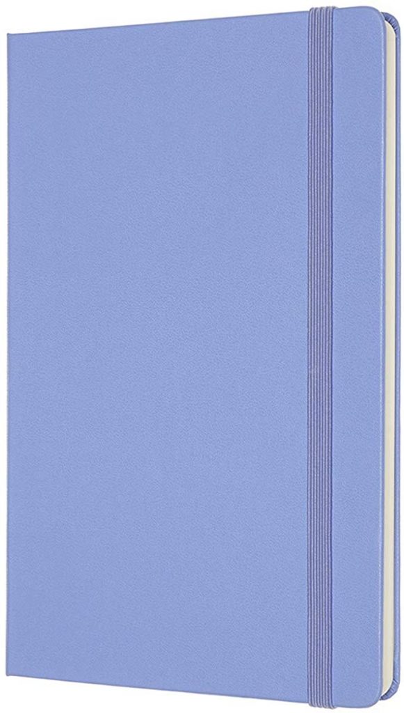 Moleskine – Plain Notebook, Hard Cover, Large, Hydrangea Blue