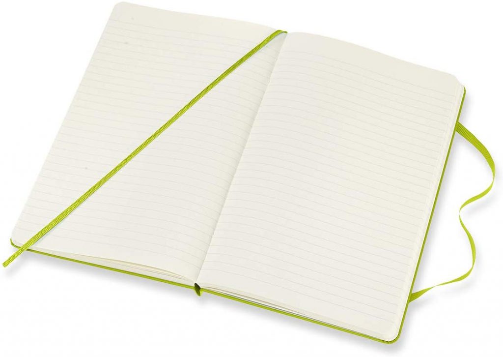 Moleskine – Ruled Notebook, Soft Cover, Extra Large, Lemon Green