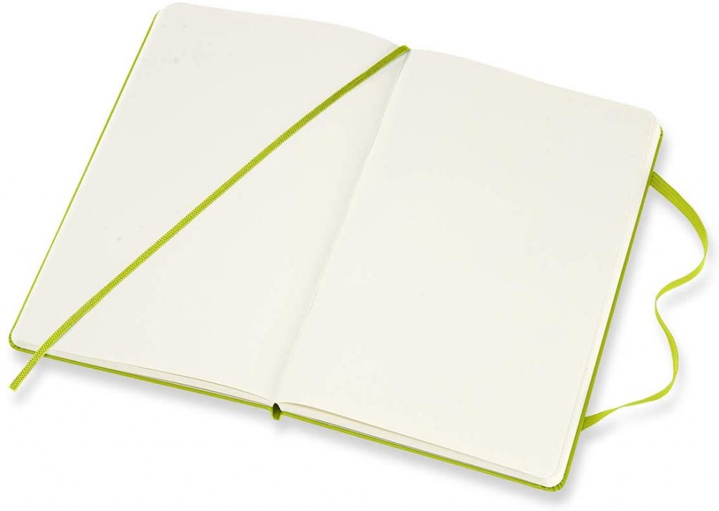 Moleskine – Plain Notebook, Soft Cover, Large, Lemon Green