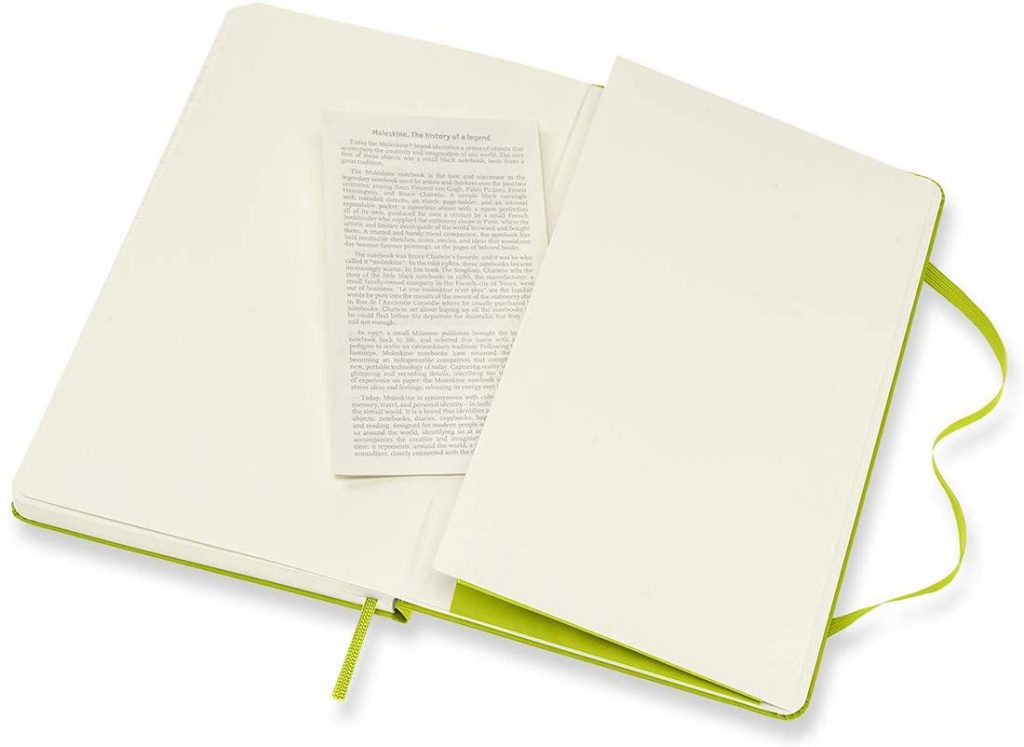 Moleskine – Ruled Notebook, Soft Cover, Extra Large, Lemon Green